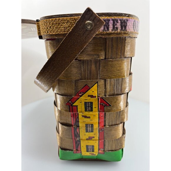 Boho Basket Purse, Vintage Nan Caro Design, Signed by J Hussey of Metairie, LA - Picture 16 of 16